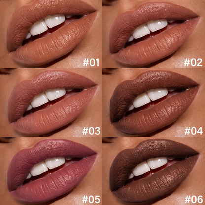 2-in-1 Matte Brown Nude Liner & Lipstick