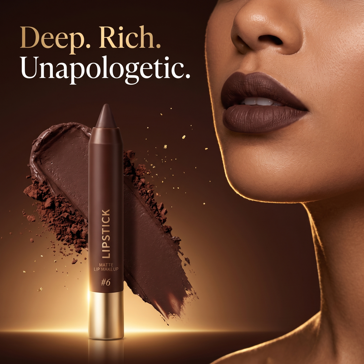 2-in-1 Matte Brown Nude Liner & Lipstick